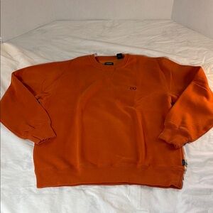 Izod Orange Crewneck Sweater Cozy Casual Style